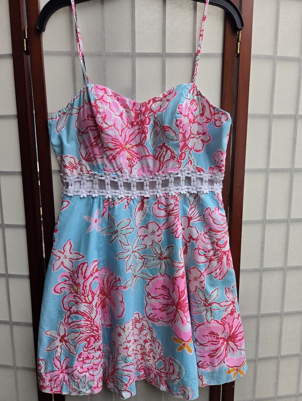 Lilly Pulitzer Daisy Floral Mini Dress Preppy Resortwear Summer Cottagecore 8